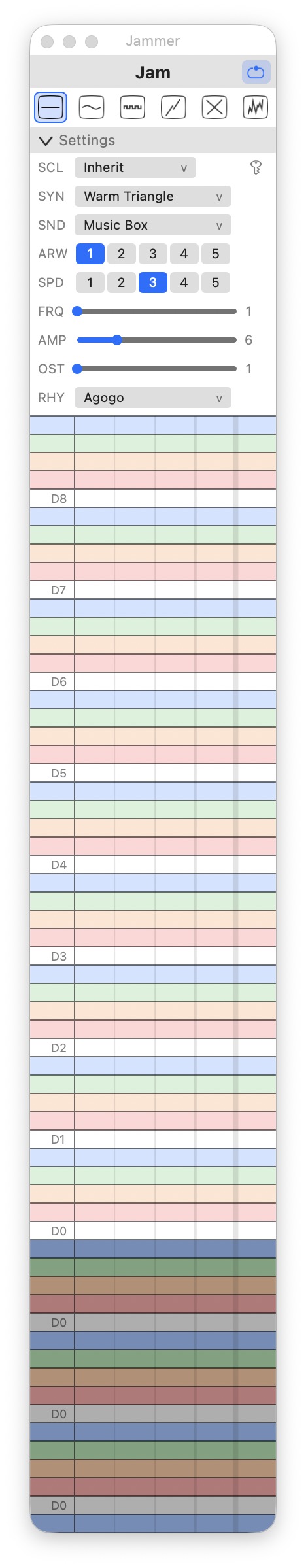 HyperChord Jammer performance palette